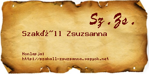 Szakáll Zsuzsanna névjegykártya
